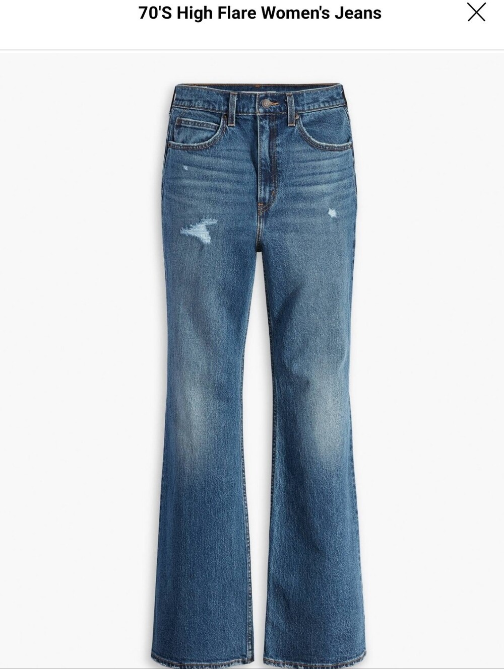 Levis 70s High Flare Taille Haute 26/32